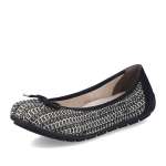 detail Dámské baleríny RIEKER 43850-00 černá S6