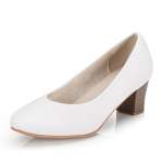 detail Dámské lodičky RIEKER 44650-80 bílá S6