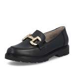 detail Dámské mokasíny RIEKER 45561-03 černá S6