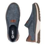 náhled Pánské mokasíny RIEKER B9350-15 modrá S6