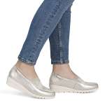 náhled Dámské mokasíny RIEKER L5351-60 zlatá S6