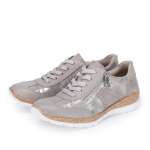 náhled Dámské polobotky RIEKER N4221-90 béžová S6