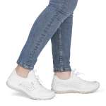 náhled Dámské polobotky RIEKER L3293-81 bílá S6