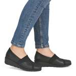 náhled Dámské mokasíny RIEKER L5354-00 černá S6