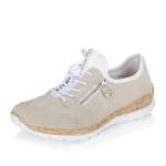 detail Dámské polobotky RIEKER N42G0-60 béžová S6