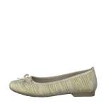 náhled Dámská obuv JANA Dámské baleríny s mašličkou šíře H 8-22164-20 / zlatá