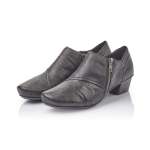náhled Dámské nadměrné mokasíny RIEKER 53851-00 SCHWARZ H/W 9
