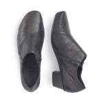 náhled Dámské nadměrné mokasíny RIEKER 53851-00 SCHWARZ H/W 9