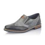 náhled Pánské modré mokasíny RIEKER 13560-14 BLAU F/S 9