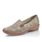 náhled Dámské mokasíny RIEKER 413Q5-62 BEIGE S0