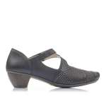 náhľad Dámske poltopánky RIEKER 41743-00 čierna S1