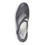 náhľad Dámske poltopánky RIEKER 41743-00 čierna S1