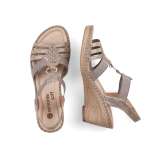 náhled Dámská obuv RIEKER - REMONTE D6768-65 BEIGE KOMBI F/S 9