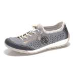 náhled Dámské modré polobotky RIEKER M3065-14 BLAU KOMBI F/S 9