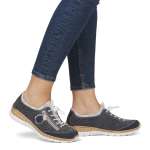 náhled Dámské polobotky RIEKER N42P6-14 modrá S6