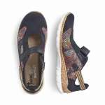 náhled Dámská obuv RIEKER N42R8-14 BLAU KOMBI F/S 9