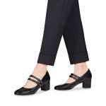 náhled Dámské černé lodičky TAMARIS 1-1-24424-22 BLACK LEATHER 003