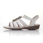 náhled Dámské bílé sandály JANA 8-8-28120-22 OFFWHITE 109