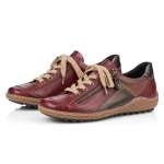náhled Dámské vínové polobotky REMONTE R4702-37 ROT KOMBI H/W 9