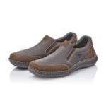 náhled Pánské hnědé mokasíny RIEKER 03054-27 BRAUN H/W 9