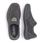 náhled Pánské černé mokasíny RIEKER 03060-00 SCHWARZ H/W 9
