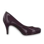 náhled Dámské nadměrné lodičky TAMARIS 1-1-22444-23 AUBERGINE PAT. 528