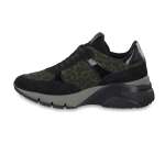 náhled Dámské nadměrné tenisky TAMARIS 1-1-23782-33 BLK/OLIVE LEO 076