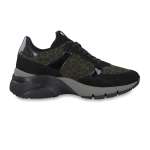 náhled Dámské nadměrné tenisky TAMARIS 1-1-23782-33 BLK/OLIVE LEO 076
