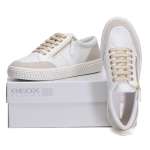 náhled Dámské nadměrné tenisky GEOX D94FFE-C1ZB5 WHITE/CHAMPAGNE GEOX H/W 9