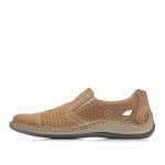 náhled Pánské mokasíny RIEKER 05286-64 BEIGE S0