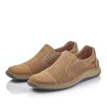 náhled Pánské mokasíny RIEKER 05286-64 BEIGE S0