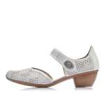 náhľad Dámske lodičky RIEKER 43767-80 biela S1