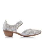 náhľad Dámske lodičky RIEKER 43767-80 biela S1