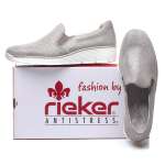 náhled Dámské mokasíny RIEKER 53766-41 šedá S3