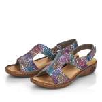 náhled Dámské sandály RIEKER 60102-10 multicolor S1