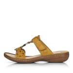 náhled Dámské nazouváky RIEKER 60827-68 žlutá S1