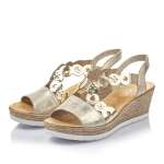 náhled Dámské sandály RIEKER RIE-10200250-S1 zlatá