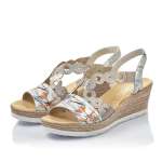 náhled Dámské sandály RIEKER 619D6-90 šedá S1