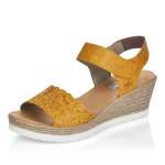náhled Dámské sandály RIEKER 619F0-68 žlutá S1