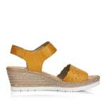 náhled Dámské sandály RIEKER 619F0-68 žlutá S1