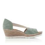 náhľad Dámske sandále RIEKER 619X1-52 zelená S3