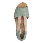 náhľad Dámske sandále RIEKER 619X1-52 zelená S3