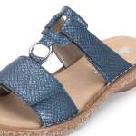 náhled Dámské nazouváky RIEKER 628P9-14 modrá S6