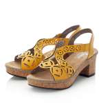 náhled Dámské sandály RIEKER 63820-68 žlutá S1