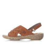 náhled Dámské sandály RIEKER 65810-24 hnědá S1