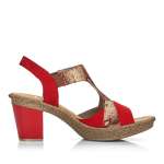 náhled Dámské sandály RIEKER 66583-33 červená S1