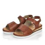 náhled Dámské sandály RIEKER 679G0-24 hnědá S1