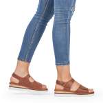 náhled Dámské sandály RIEKER 679G0-24 hnědá S1