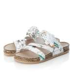 náhľad Dámske šľapky RIEKER 68252-90 biela S1