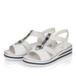 náhled Dámské sandály RIEKER V02G9-80 bílá S1